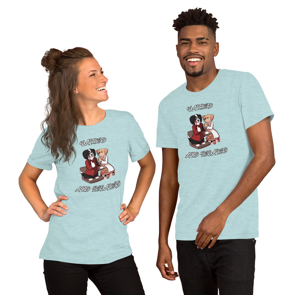 Short-Sleeve Unisex T-Shirt: Vaxxed and Relaxed