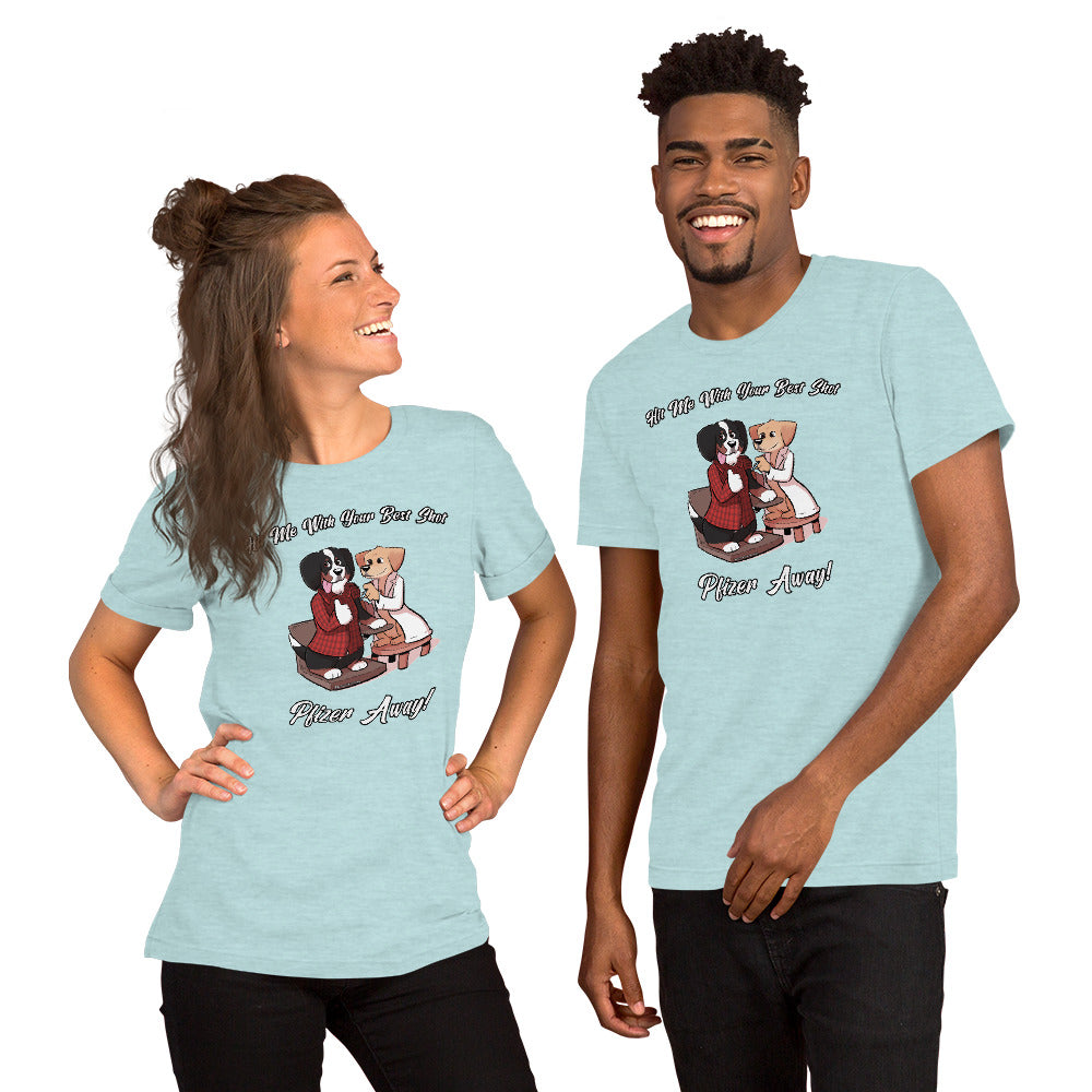 Short-Sleeve Unisex T-Shirt: Hit me with your best shot
