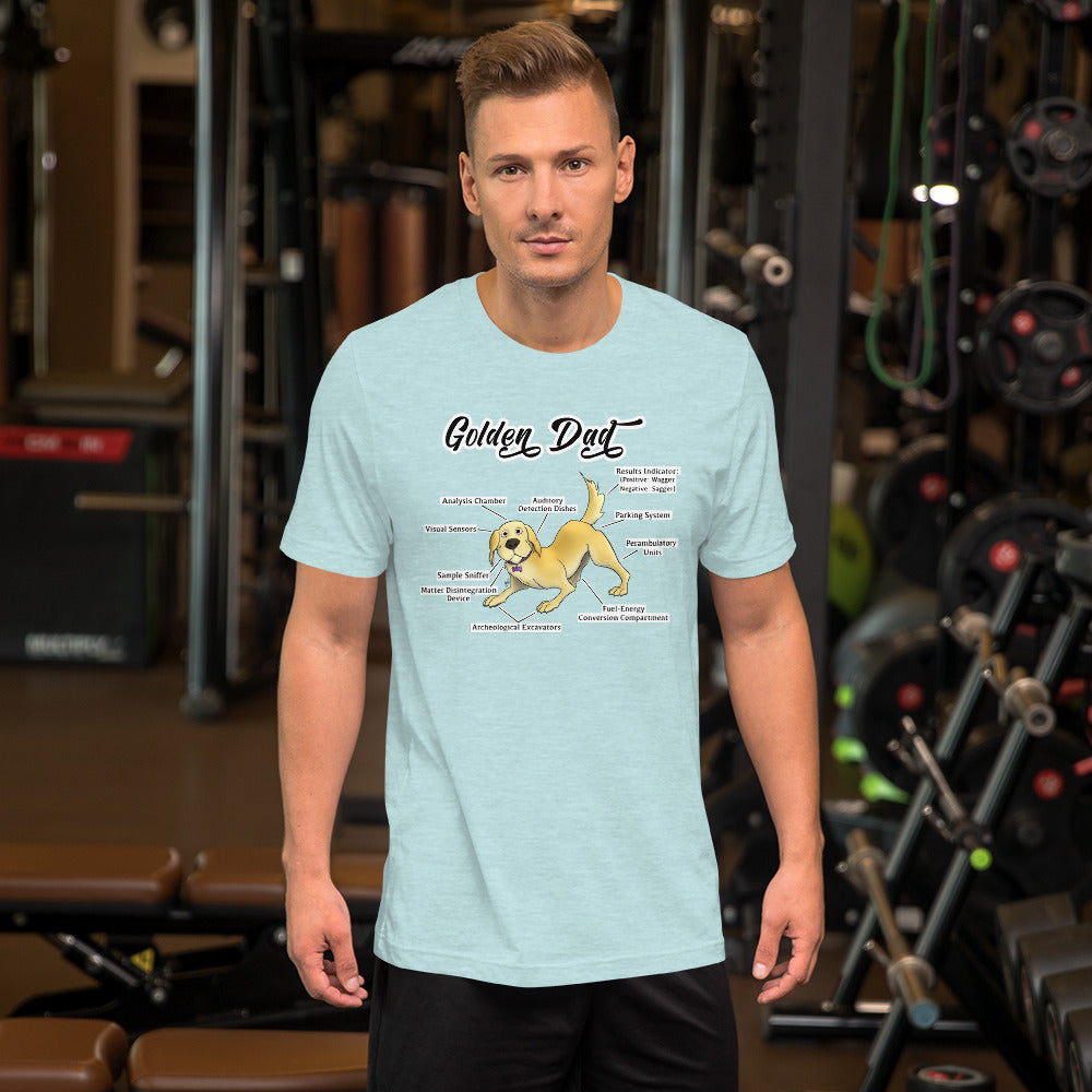 Short-Sleeve Unisex T-Shirt: Golden Dad!