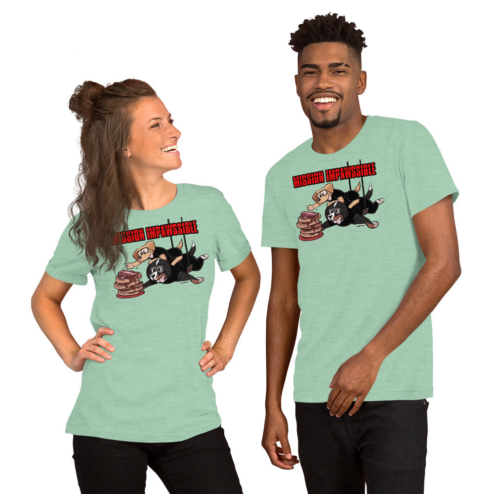 Short-Sleeve Unisex T-Shirt: MISSION IMPAWSSIBLE