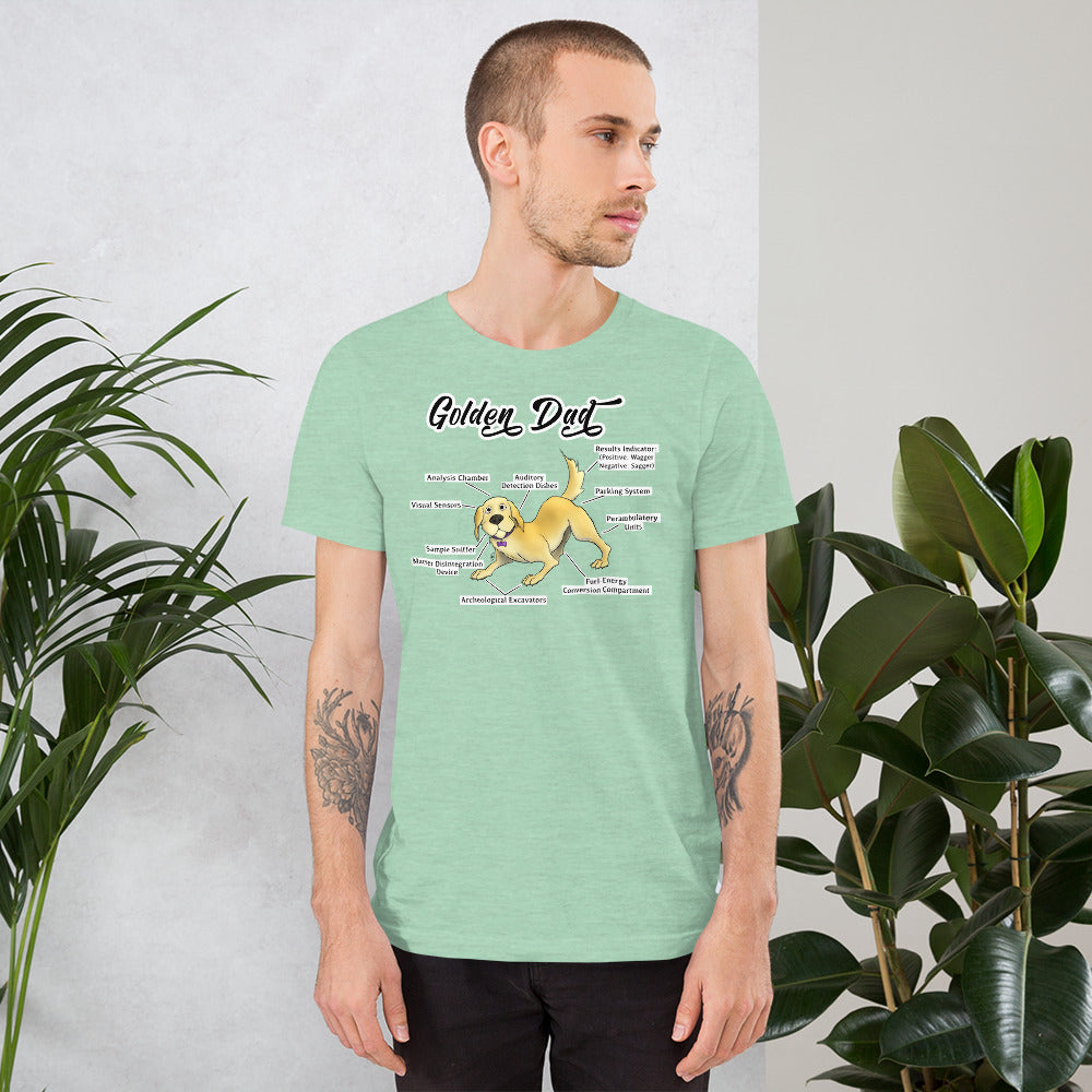 Short-Sleeve Unisex T-Shirt- Golden Dad!