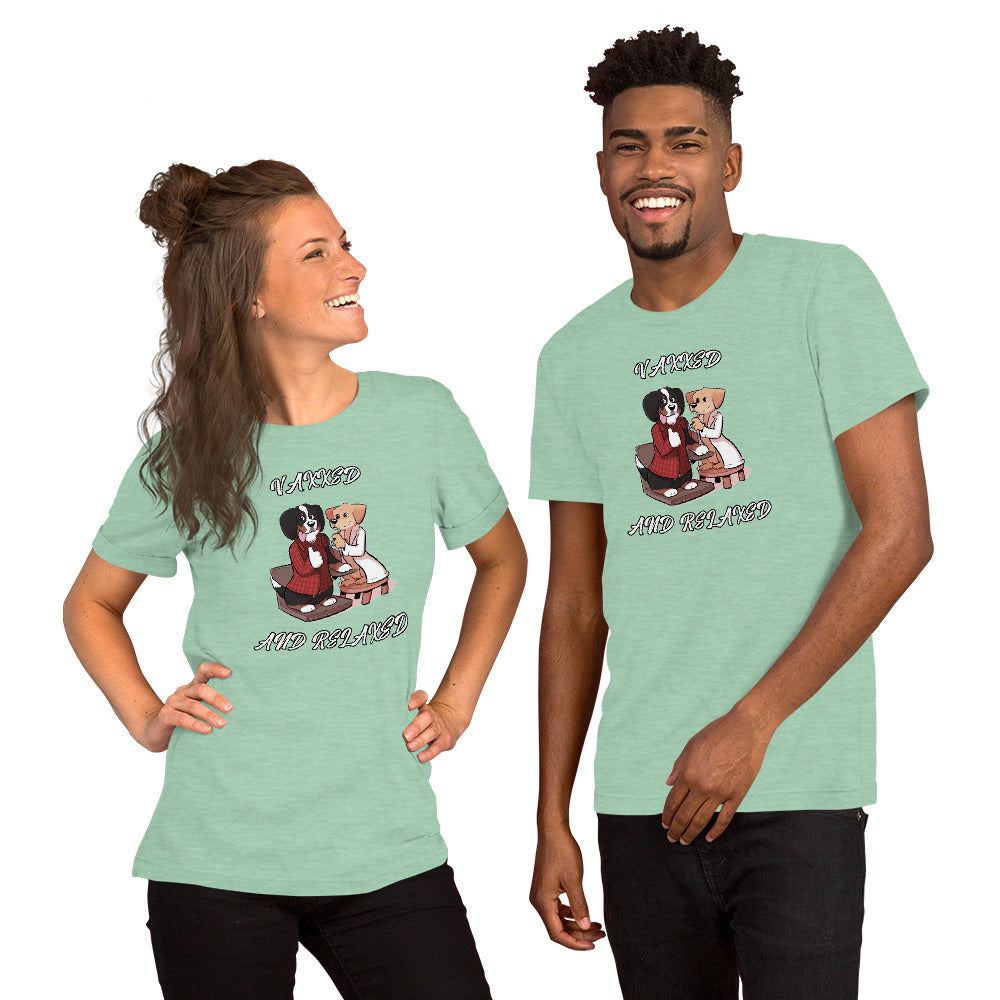 Short-Sleeve Unisex T-Shirt: Vaxxed and Relaxed