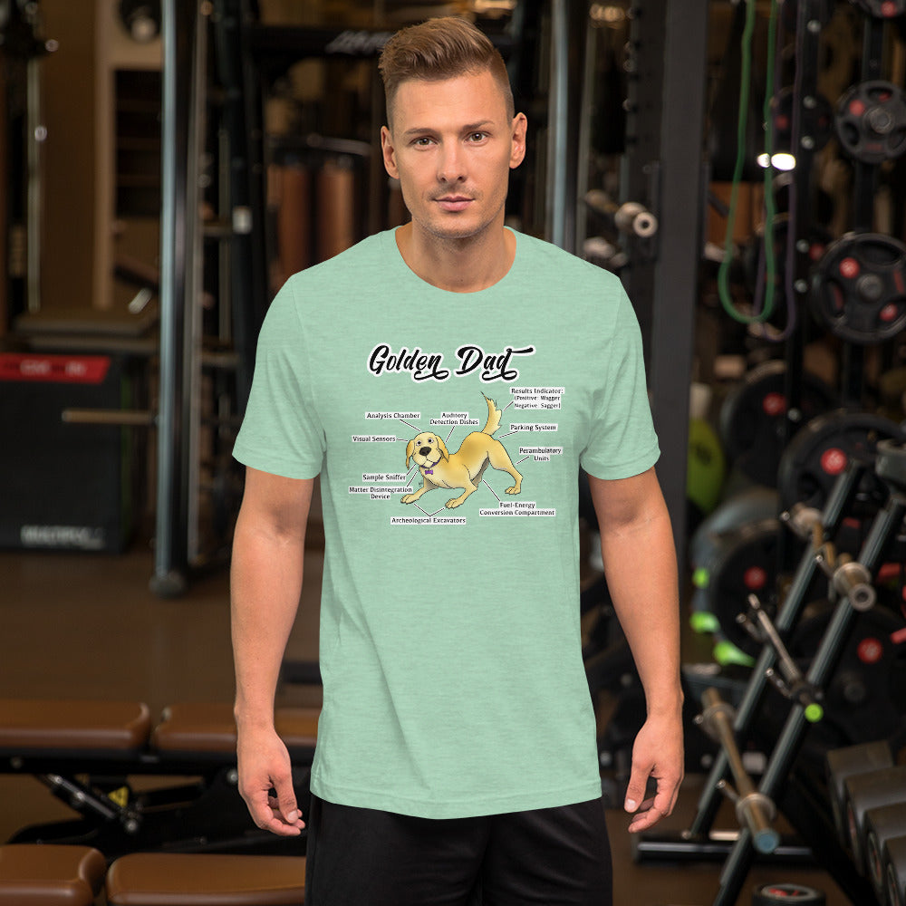 Short-Sleeve Unisex T-Shirt: Golden Dad!