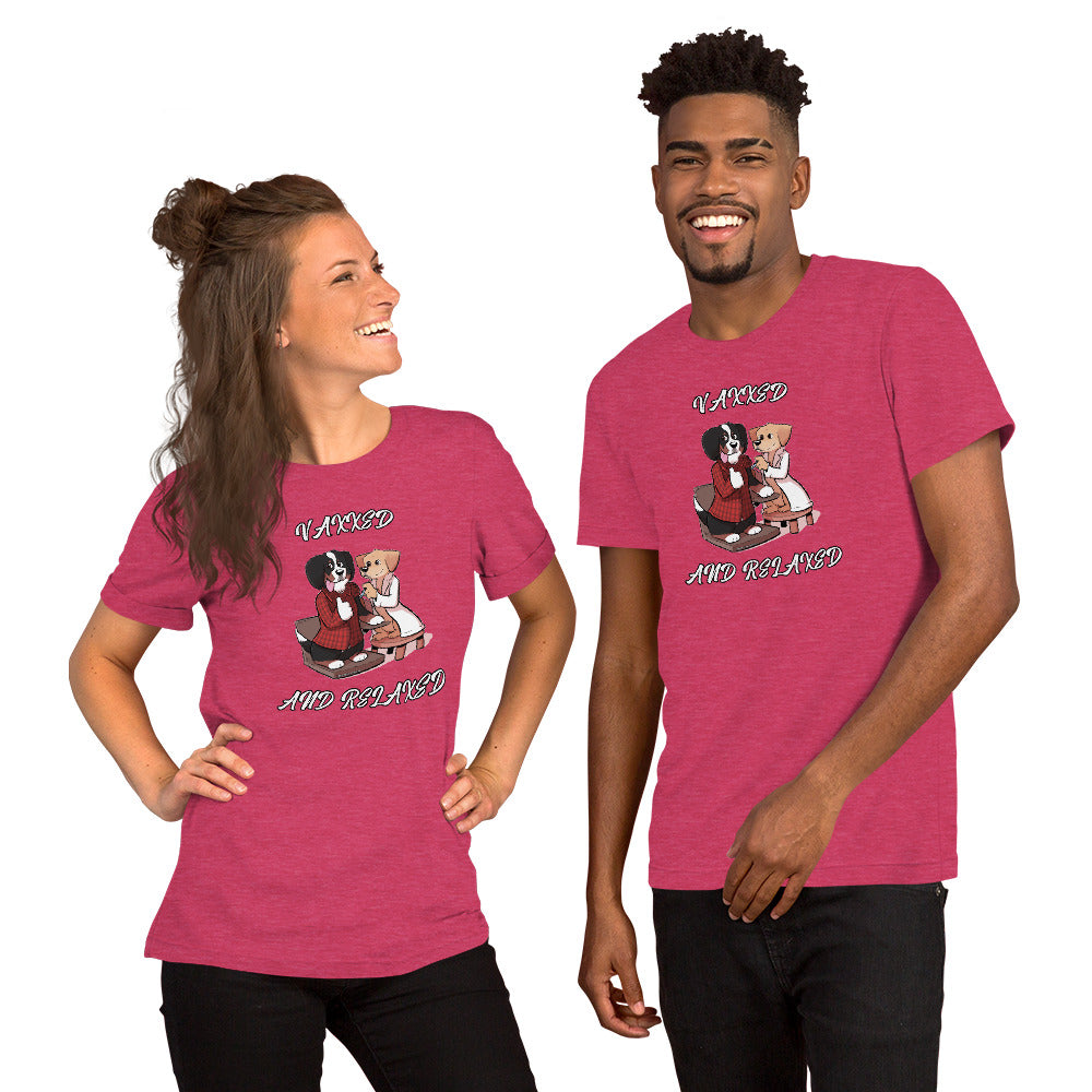 Short-Sleeve Unisex T-Shirt: Vaxxed and Relaxed