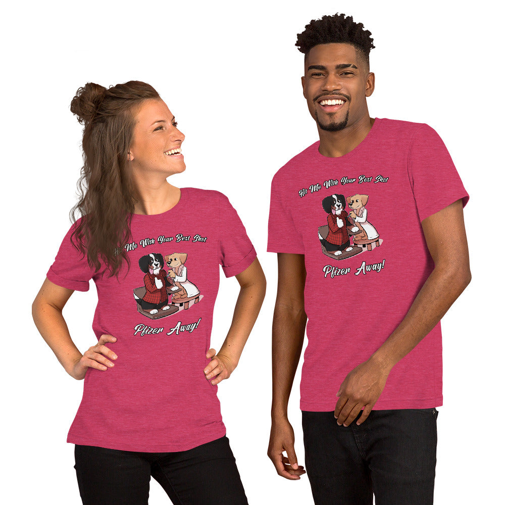 Short-Sleeve Unisex T-Shirt: Hit me with your best shot