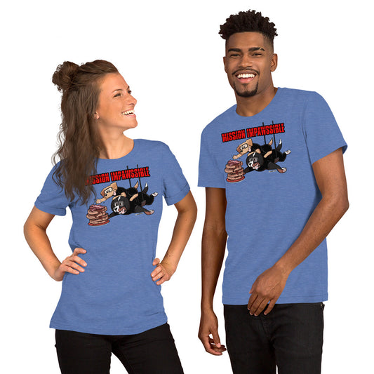 Short-Sleeve Unisex T-Shirt: MISSION IMPAWSSIBLE
