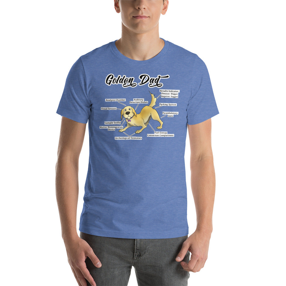 Short-Sleeve Unisex T-Shirt-Golden Dad
