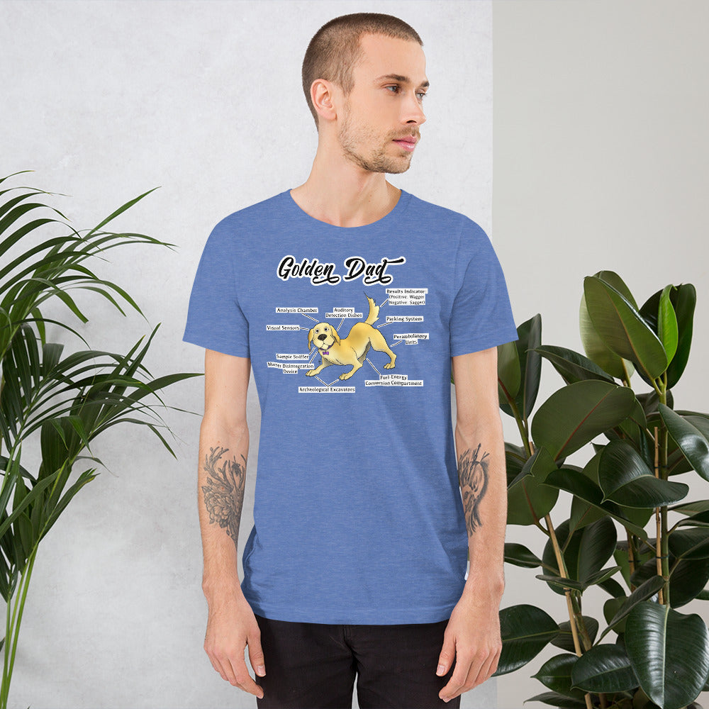 Short-Sleeve Unisex T-Shirt- Golden Dad!