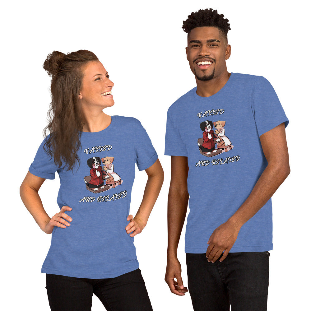 Short-Sleeve Unisex T-Shirt: Vaxxed and Relaxed