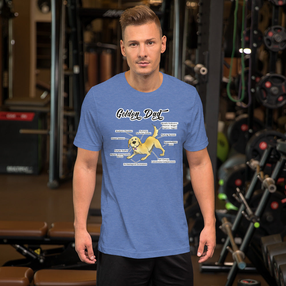 Short-Sleeve Unisex T-Shirt: Golden Dad!