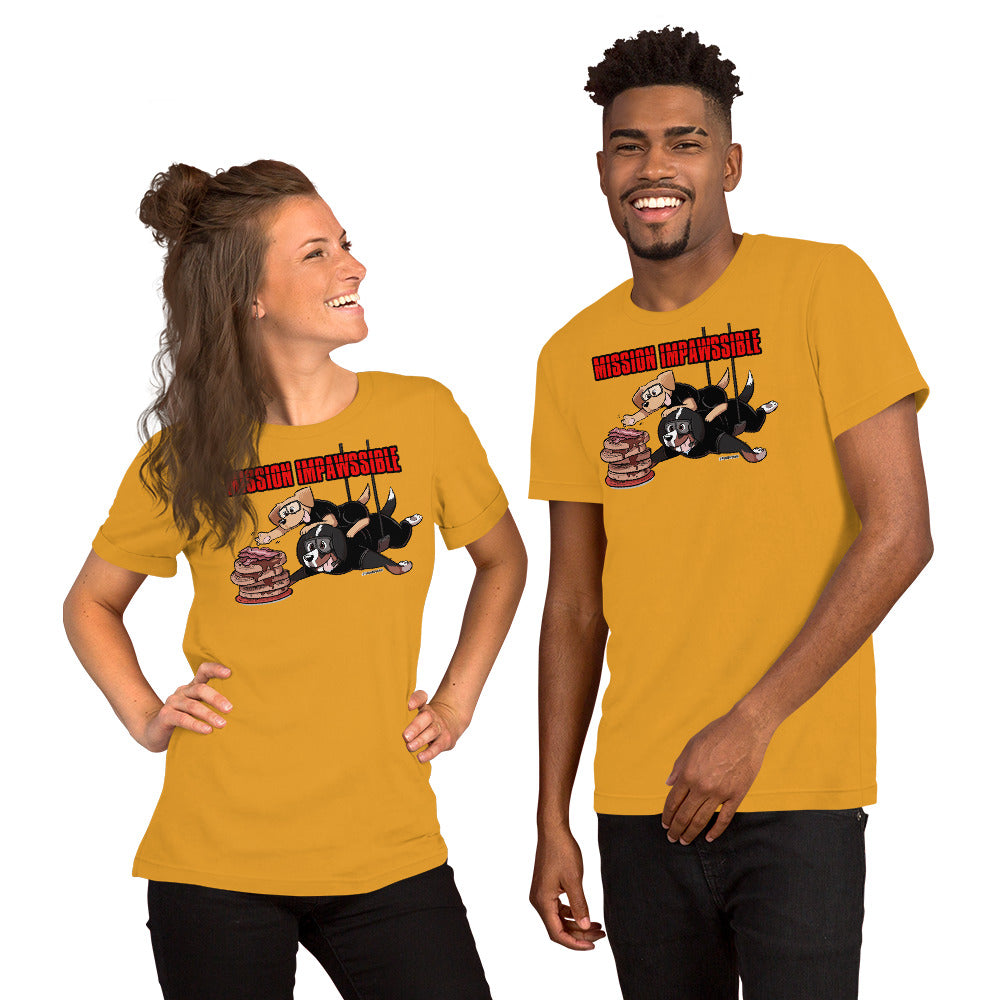 Short-Sleeve Unisex T-Shirt: MISSION IMPAWSSIBLE