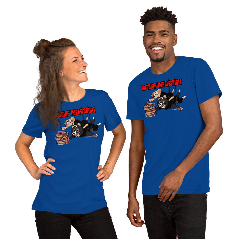Short-Sleeve Unisex T-Shirt: MISSION IMPAWSSIBLE