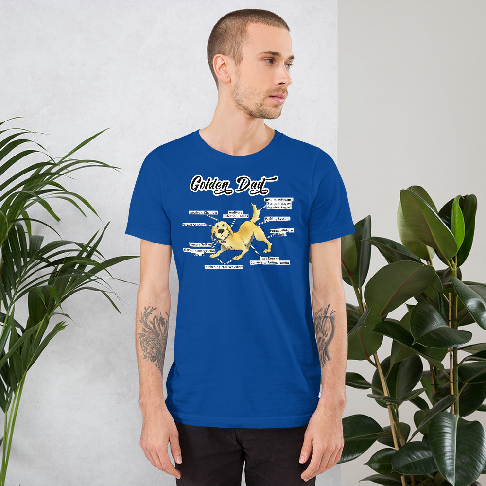 Short-Sleeve Unisex T-Shirt- Golden Dad!