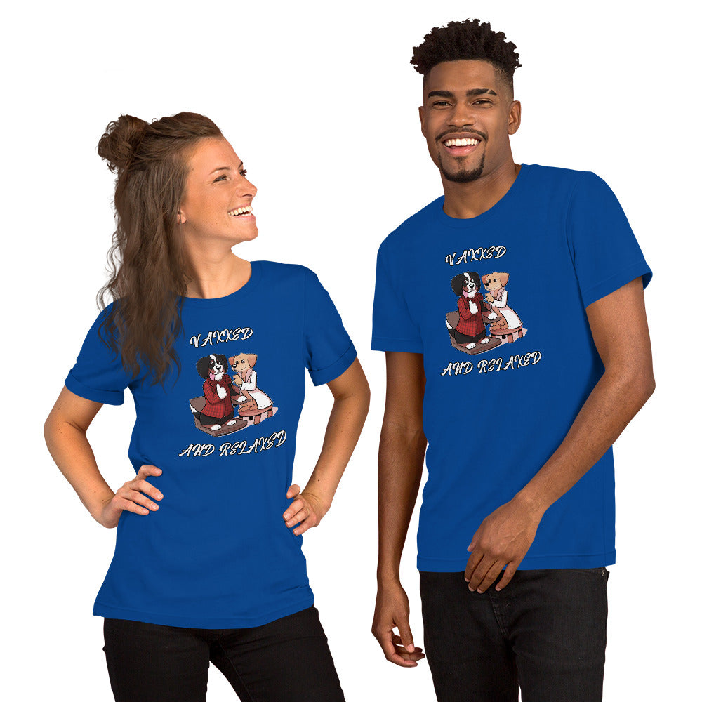 Short-Sleeve Unisex T-Shirt: Vaxxed and Relaxed