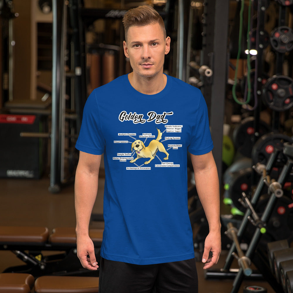 Short-Sleeve Unisex T-Shirt: Golden Dad!