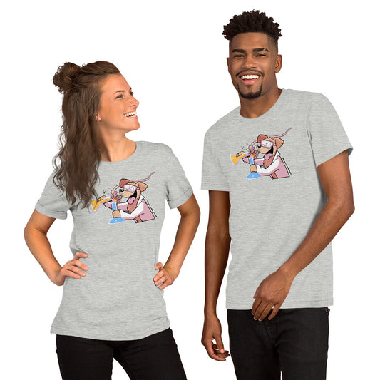 Short-Sleeve Unisex T-Shirt: Mad Science Beaker