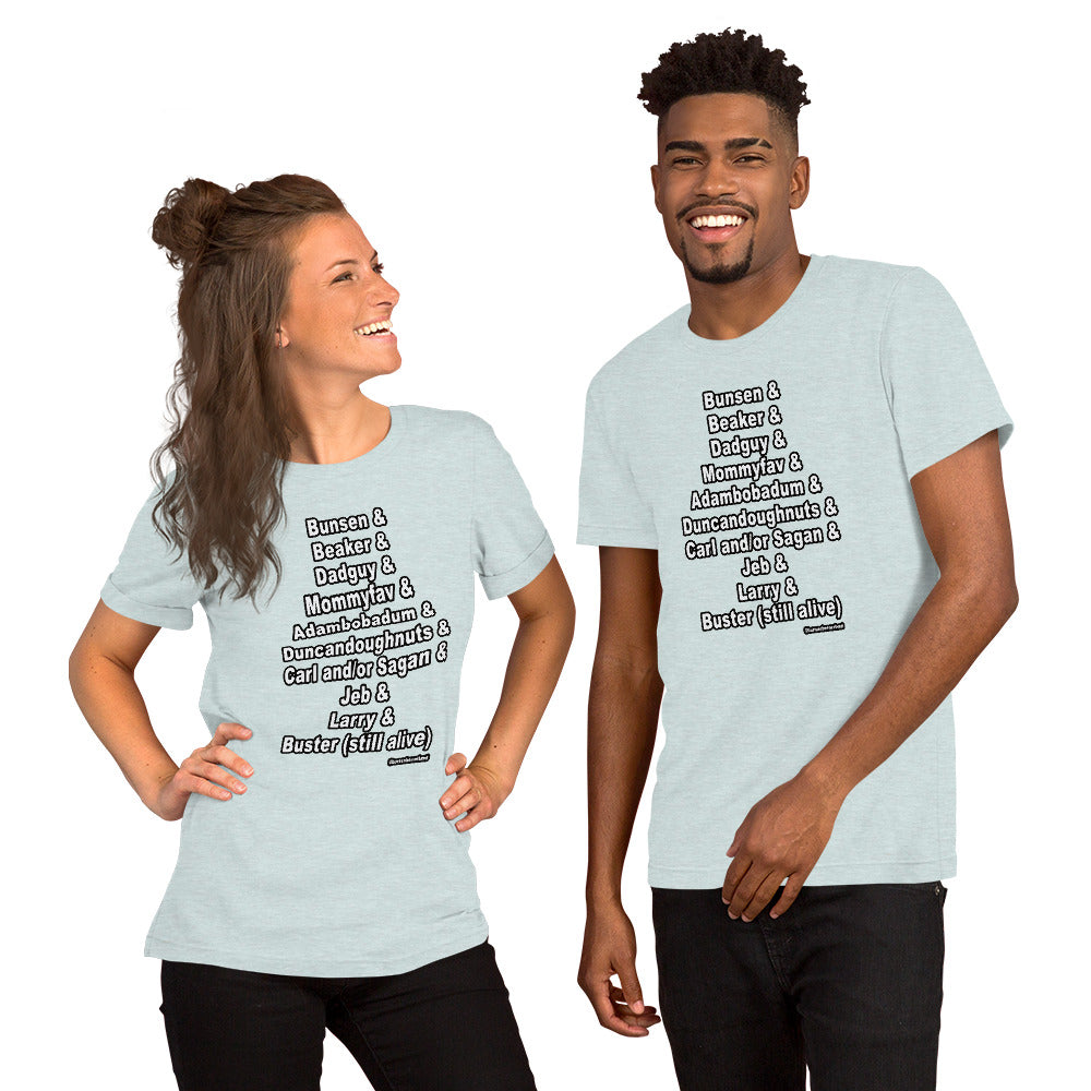 Short-Sleeve Unisex T-Shirt- B+B Family Names!