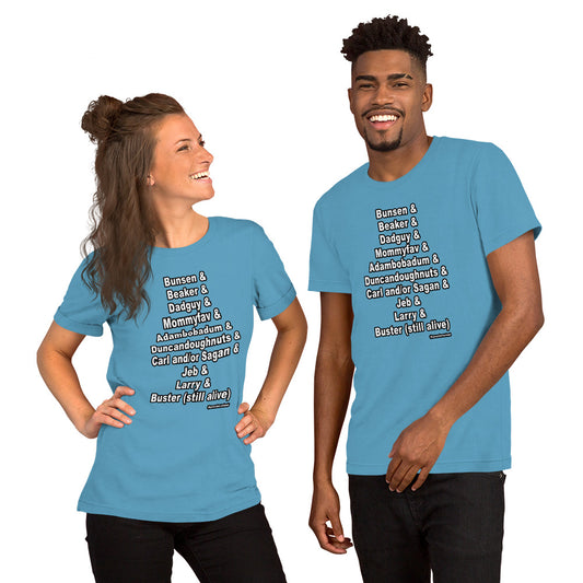 Short-Sleeve Unisex T-Shirt- B+B Family Names!