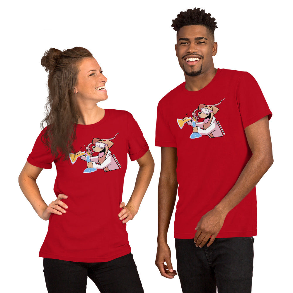 Short-Sleeve Unisex T-Shirt: Mad Science Beaker