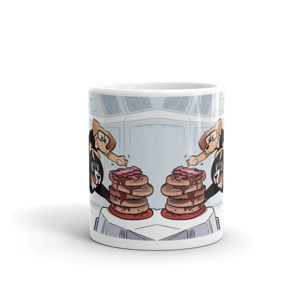 White glossy mug: MISSION PAWSSIBLE ver 2