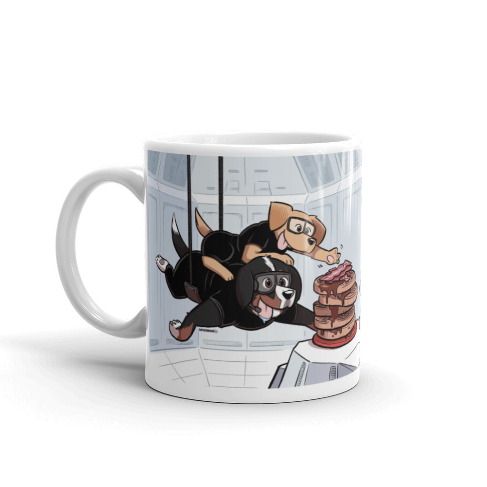White glossy mug: MISSION PAWSSIBLE ver 2