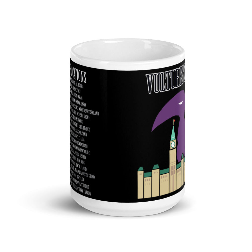Mug- Vultures of Parliament Band (with Tour Locations on the Back!)