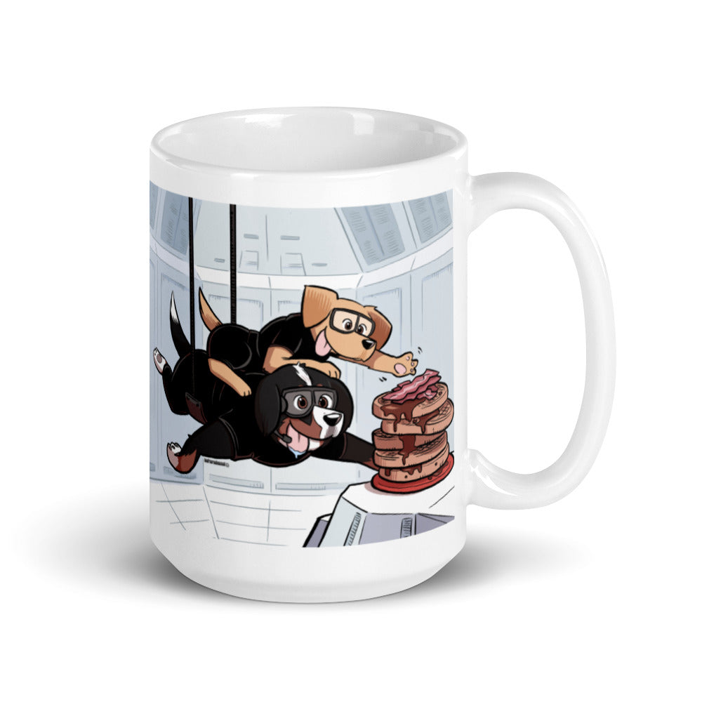 White glossy mug: MISSION PAWSSIBLE ver 2