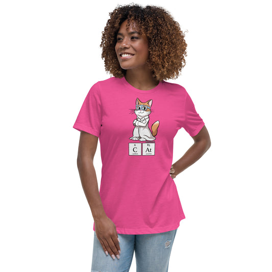 Women's Relaxed T-Shirt: CAT in Periodic Symbols