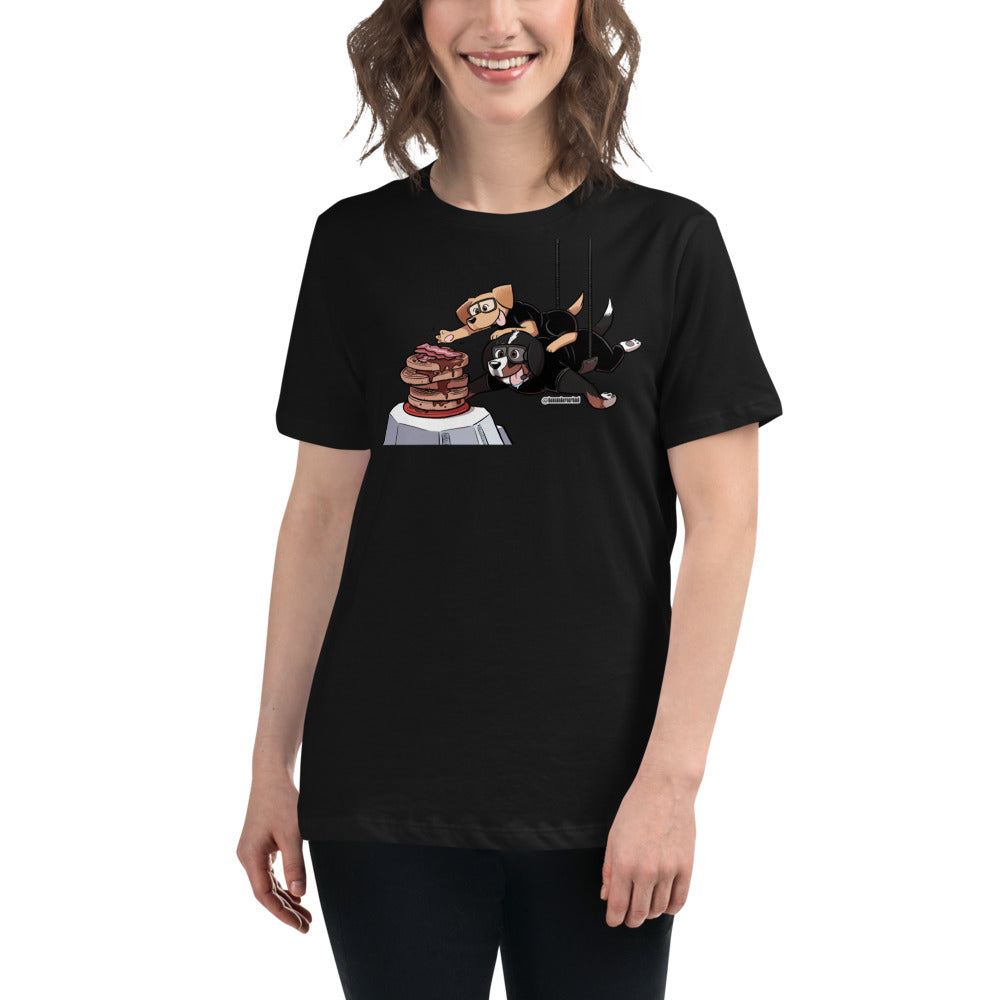 Women's Relaxed T-Shirt: Waffle Mountain Pawssible