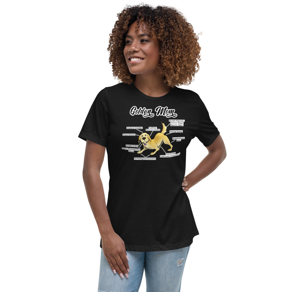 Women's Relaxed T-Shirt- Golden Mom