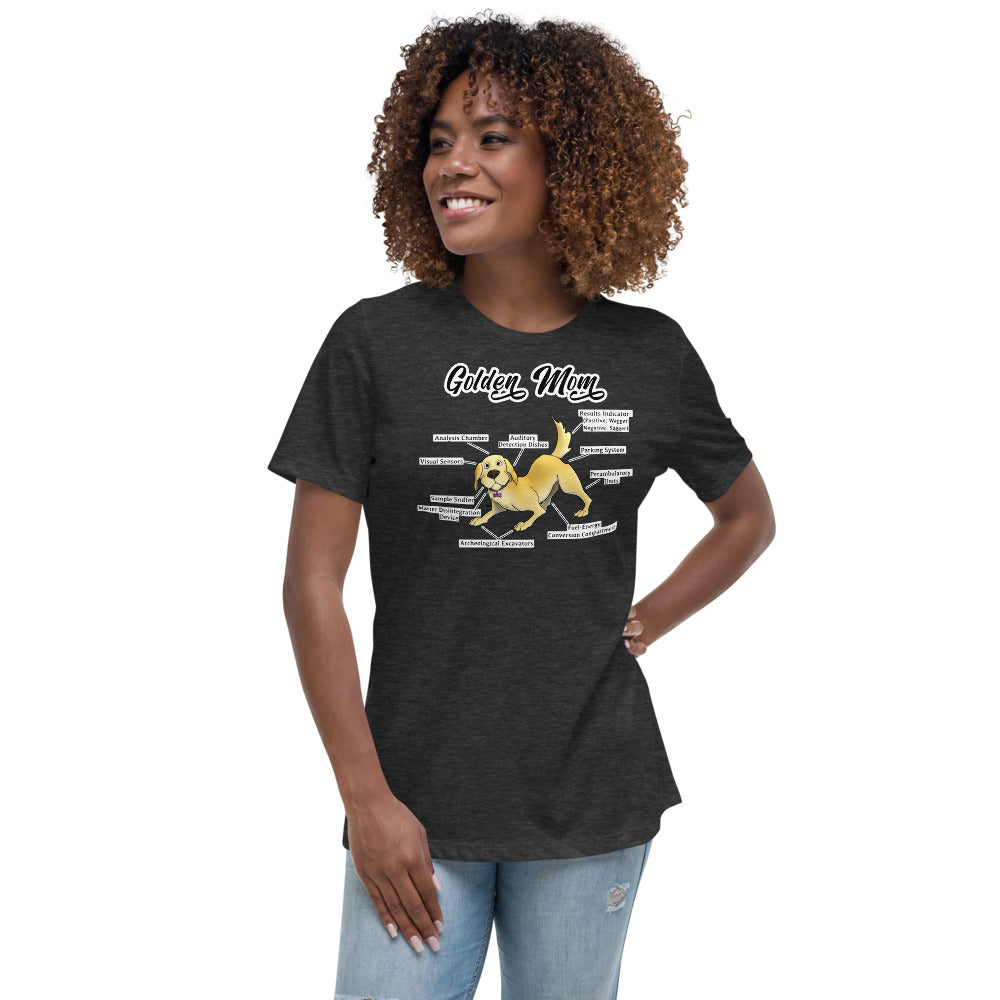 Women's Relaxed T-Shirt- Golden Mom