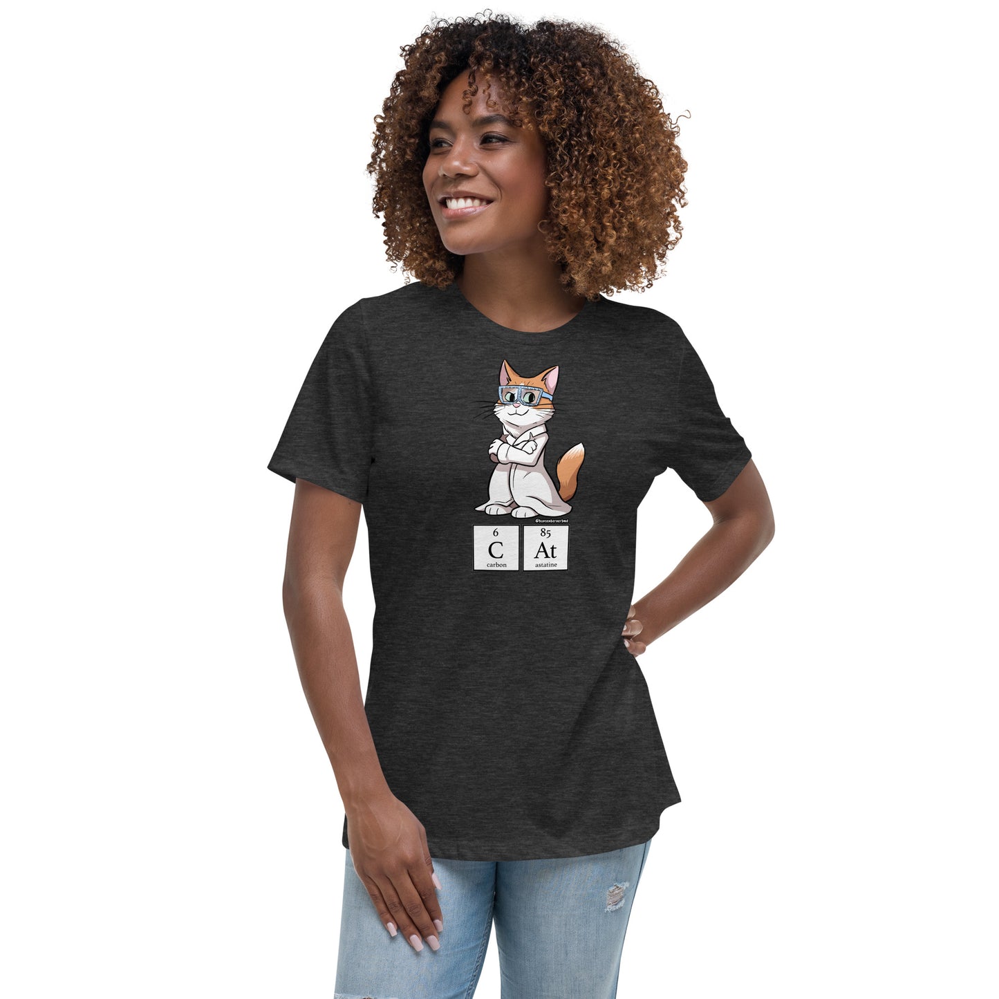 Women's Relaxed T-Shirt: CAT in Periodic Symbols