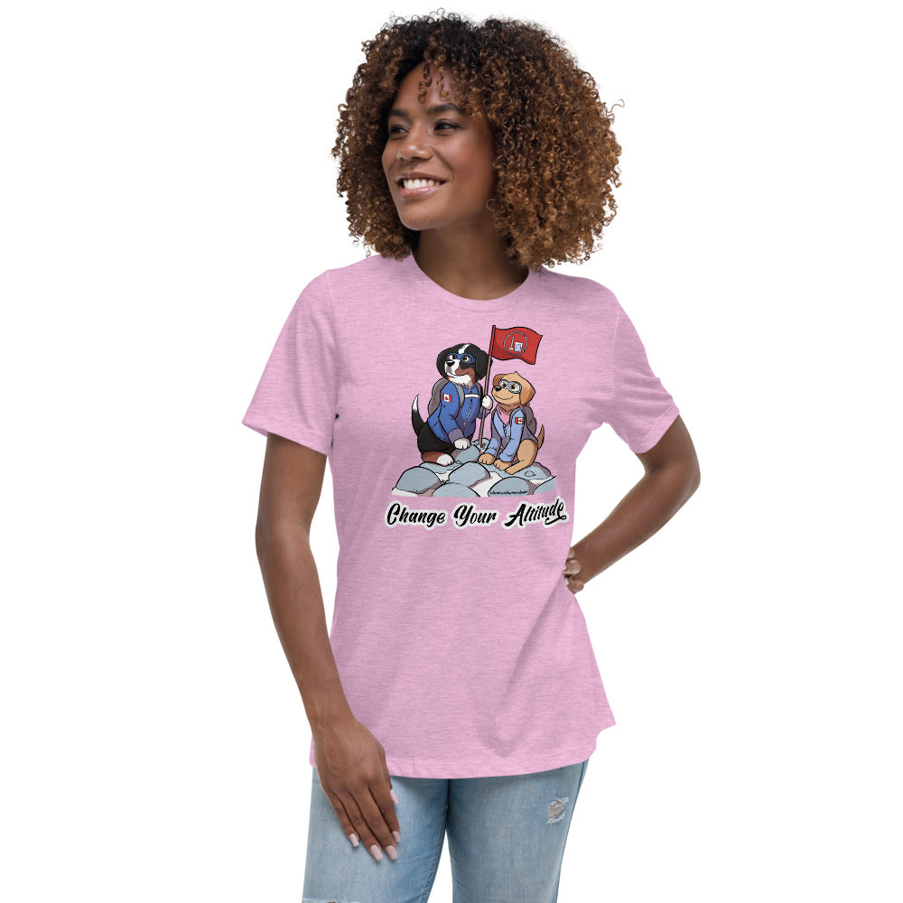 Women's Relaxed T-Shirt: Change your Altitude