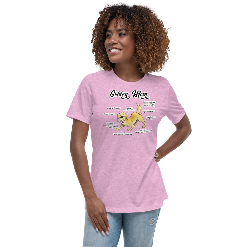 Women's Relaxed T-Shirt- Golden Mom