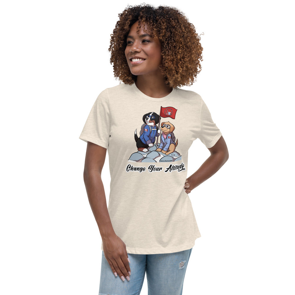 Women's Relaxed T-Shirt: Change your Altitude