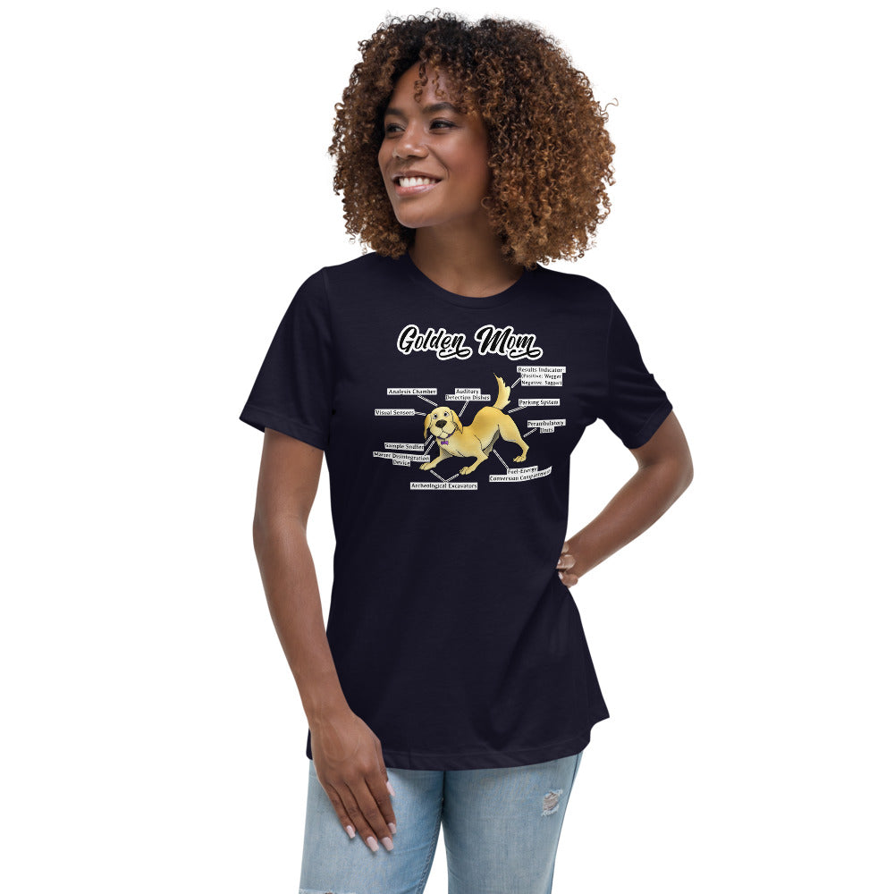 Women's Relaxed T-Shirt- Golden Mom