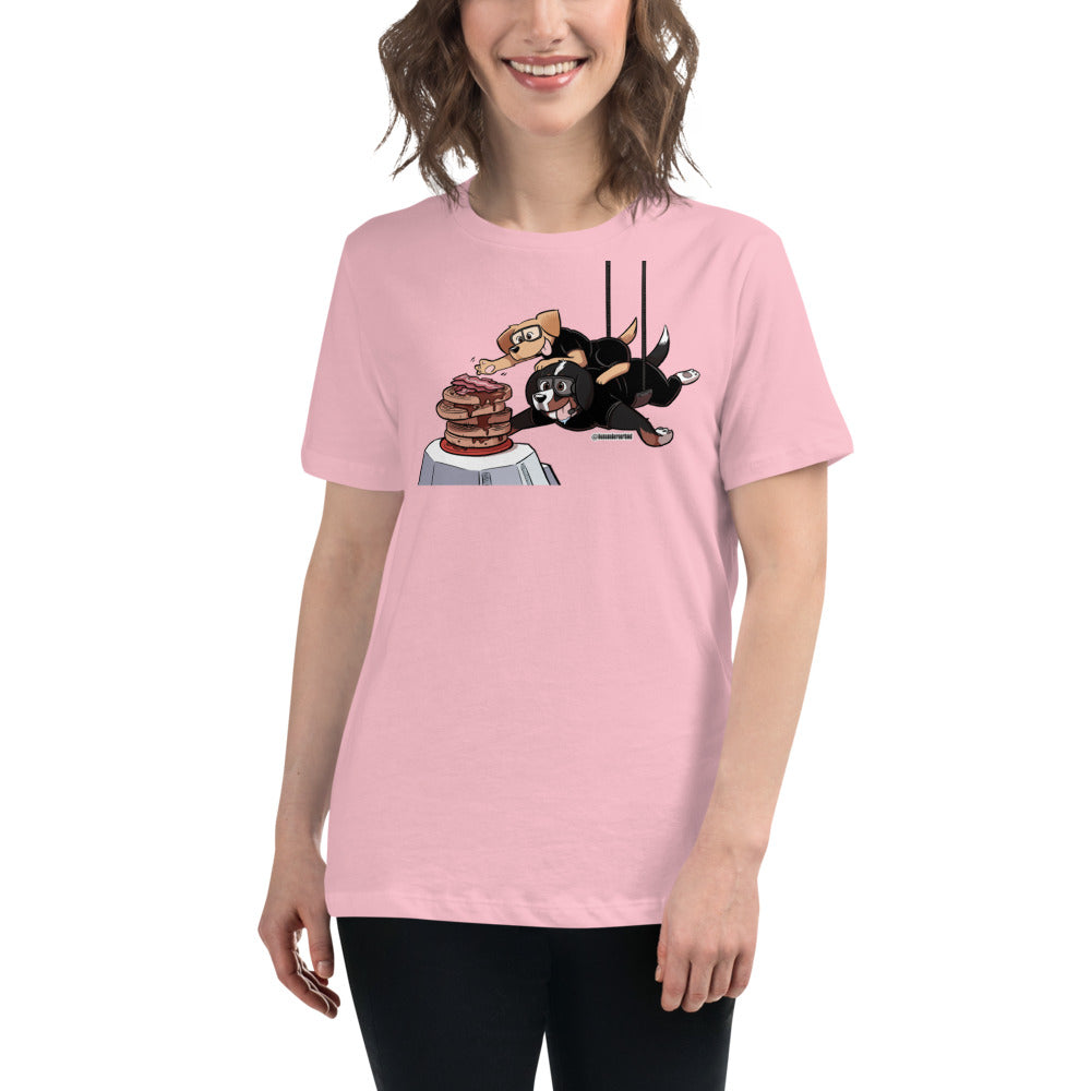 Women's Relaxed T-Shirt: Waffle Mountain Pawssible