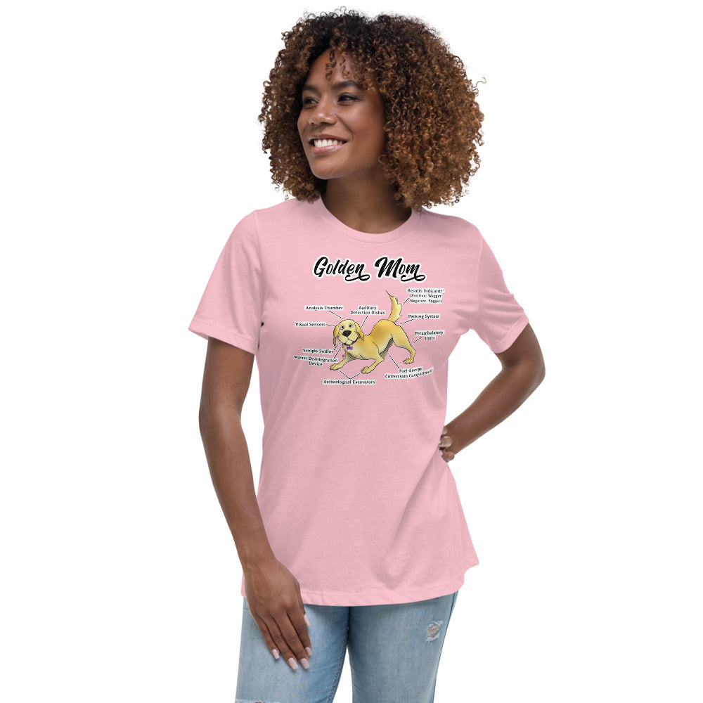 Women's Relaxed T-Shirt- Golden Mom