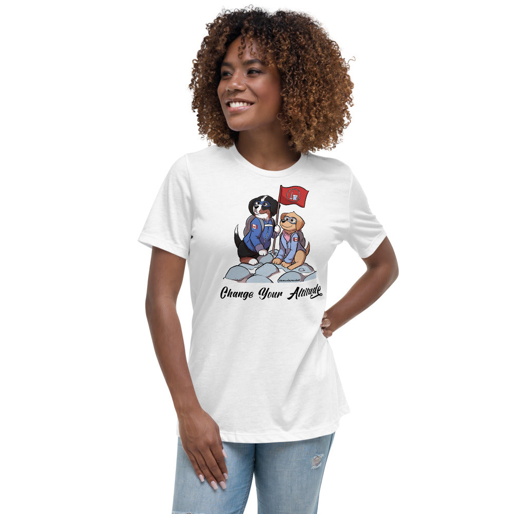 Women's Relaxed T-Shirt: Change your Altitude