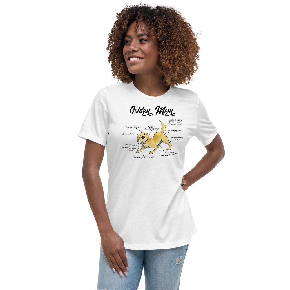Women's Relaxed T-Shirt- Golden Mom