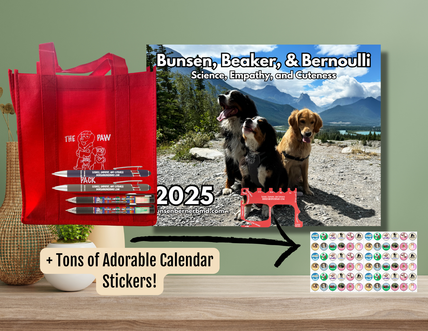 2025 Bunsen, Beaker and Bernoulli Calendar Mega Pack (PRESALE)