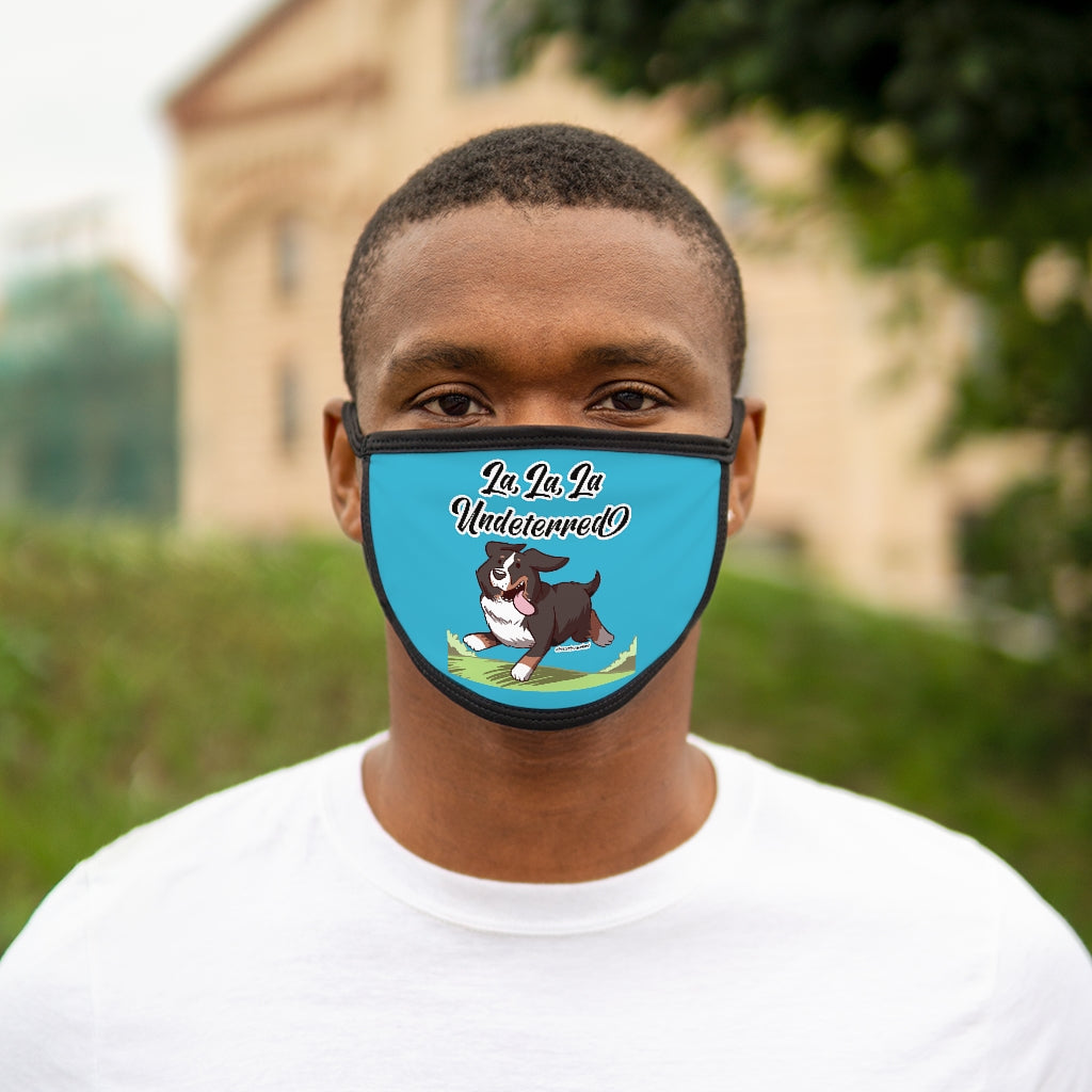 Mixed-Fabric Face Mask: La La La Undeterred