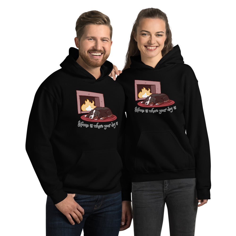 Unisex Hoodie- Home is Where Your Dog Is