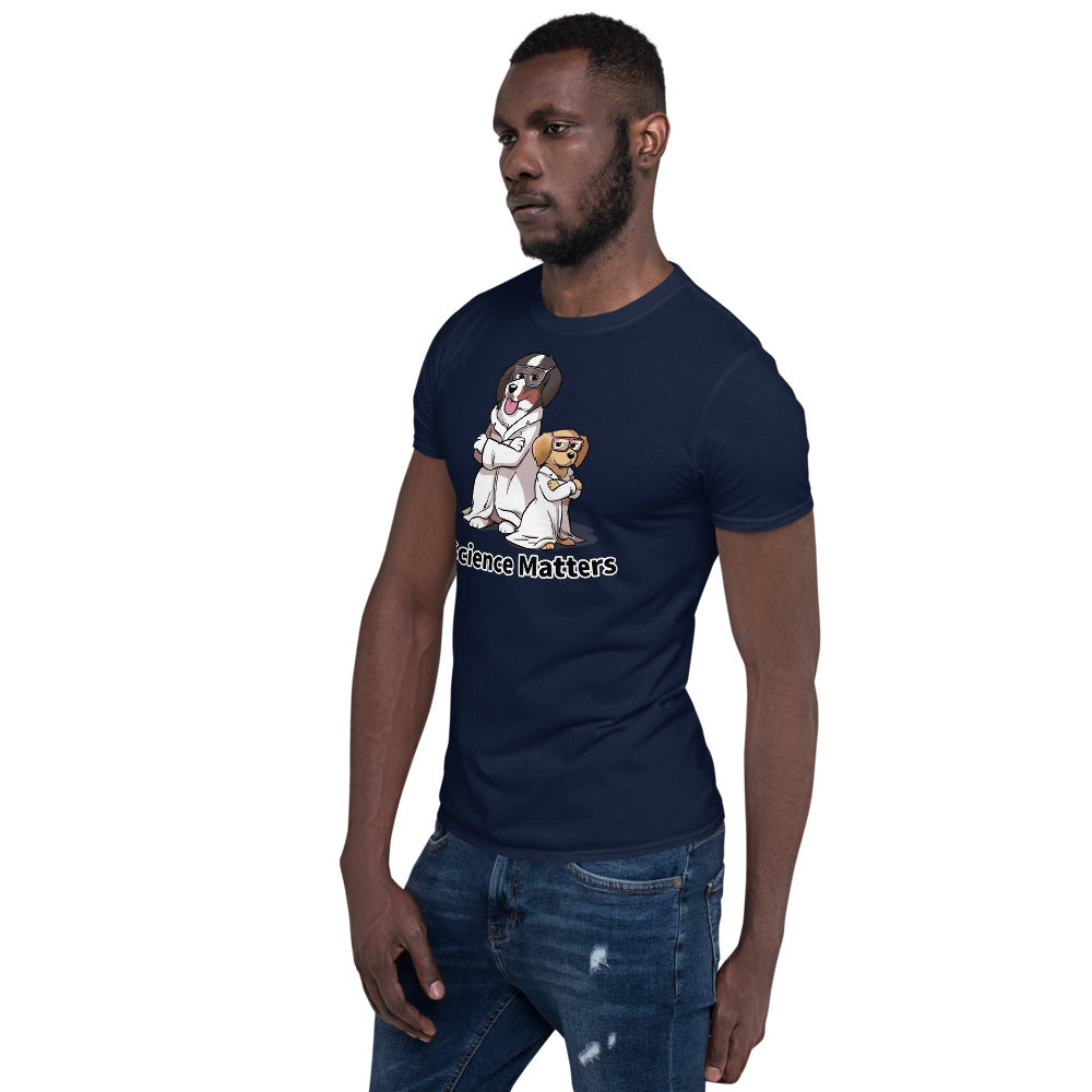 Short-Sleeve Unisex T-Shirt- Buns and Beakers Science Matters