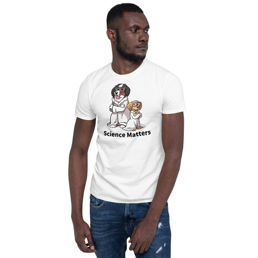 Short-Sleeve Unisex T-Shirt- Buns and Beakers Science Matters