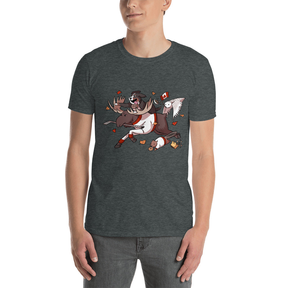 Short-Sleeve Unisex T-Shirt- Crazy Canada