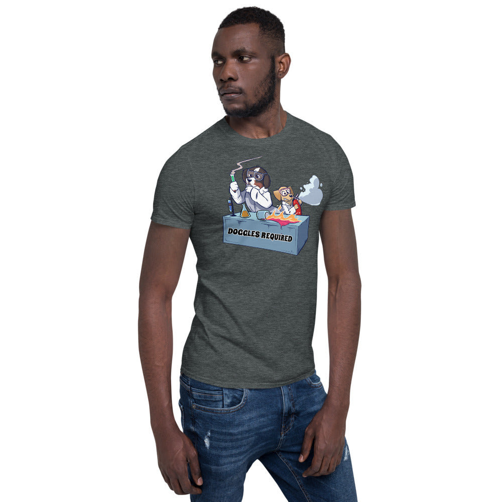 Short-Sleeve Unisex T-Shirt- Mad Science Doggles Required