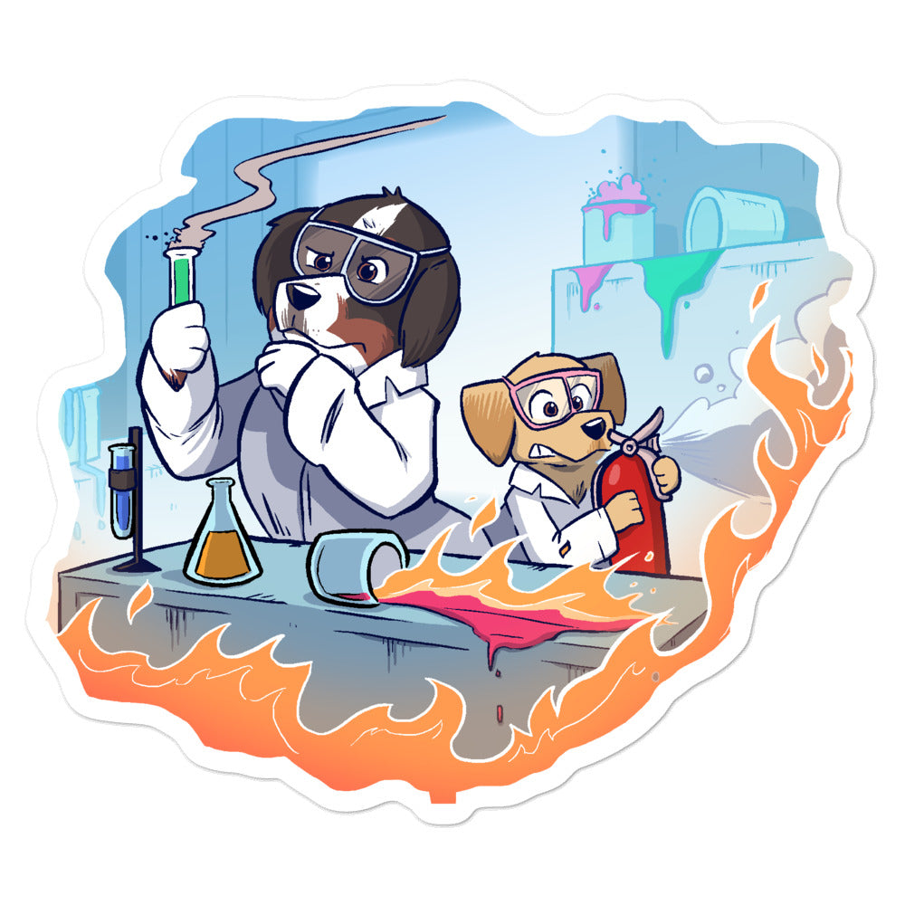 Bubble-free stickers- Mad Science