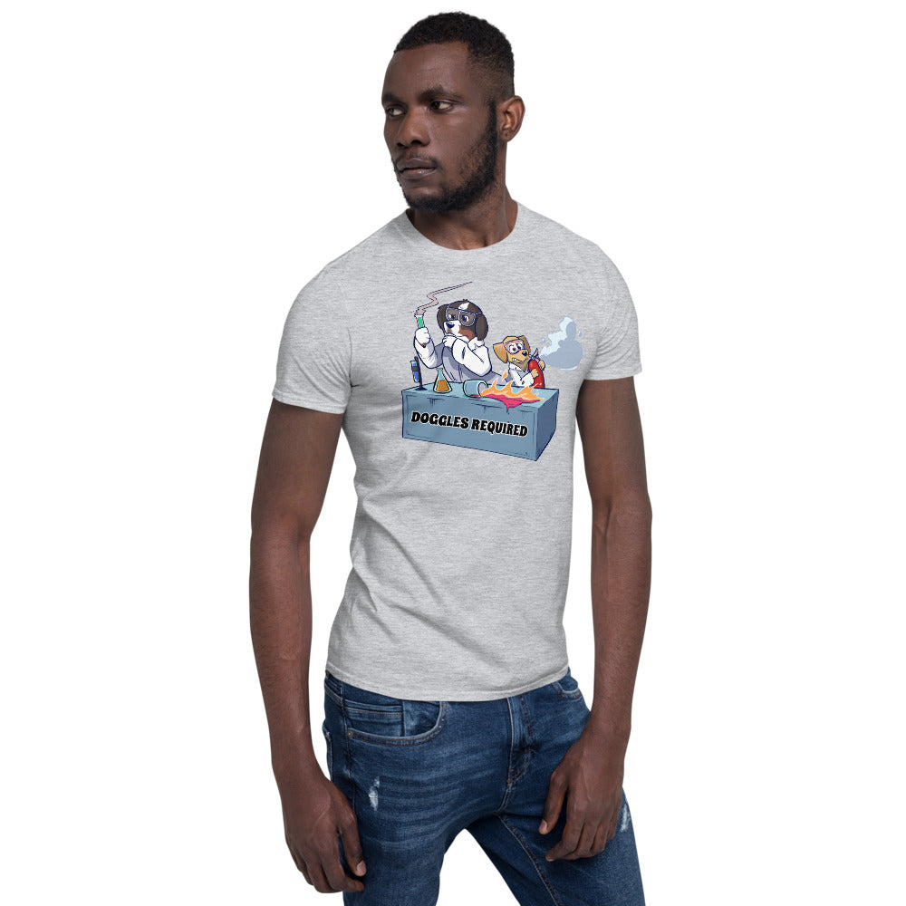 Short-Sleeve Unisex T-Shirt- Mad Science Doggles Required