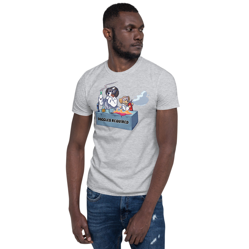 Short-Sleeve Unisex T-Shirt- Mad Science Doggles Required